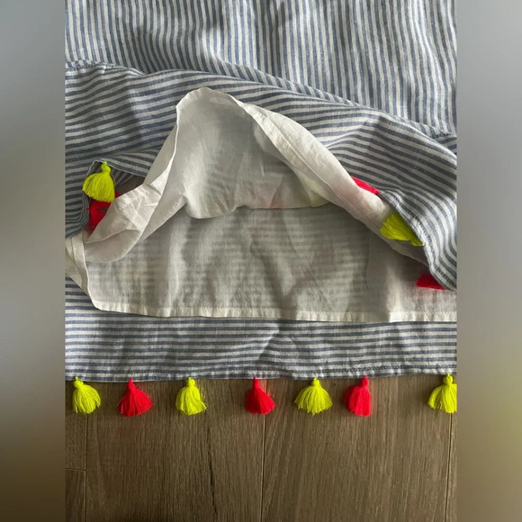 Vineyard Vines Women’s Sleeveless Blue and White Stripe Linen Dress - Size XL - Picture 7 of 7